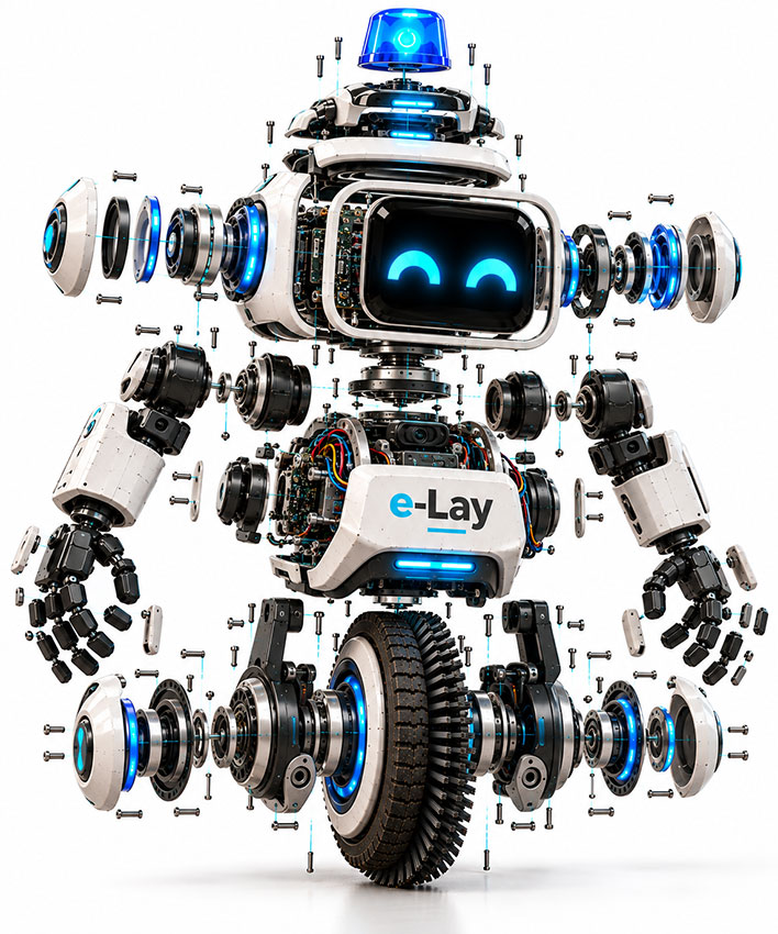 e-Lay Exploded View